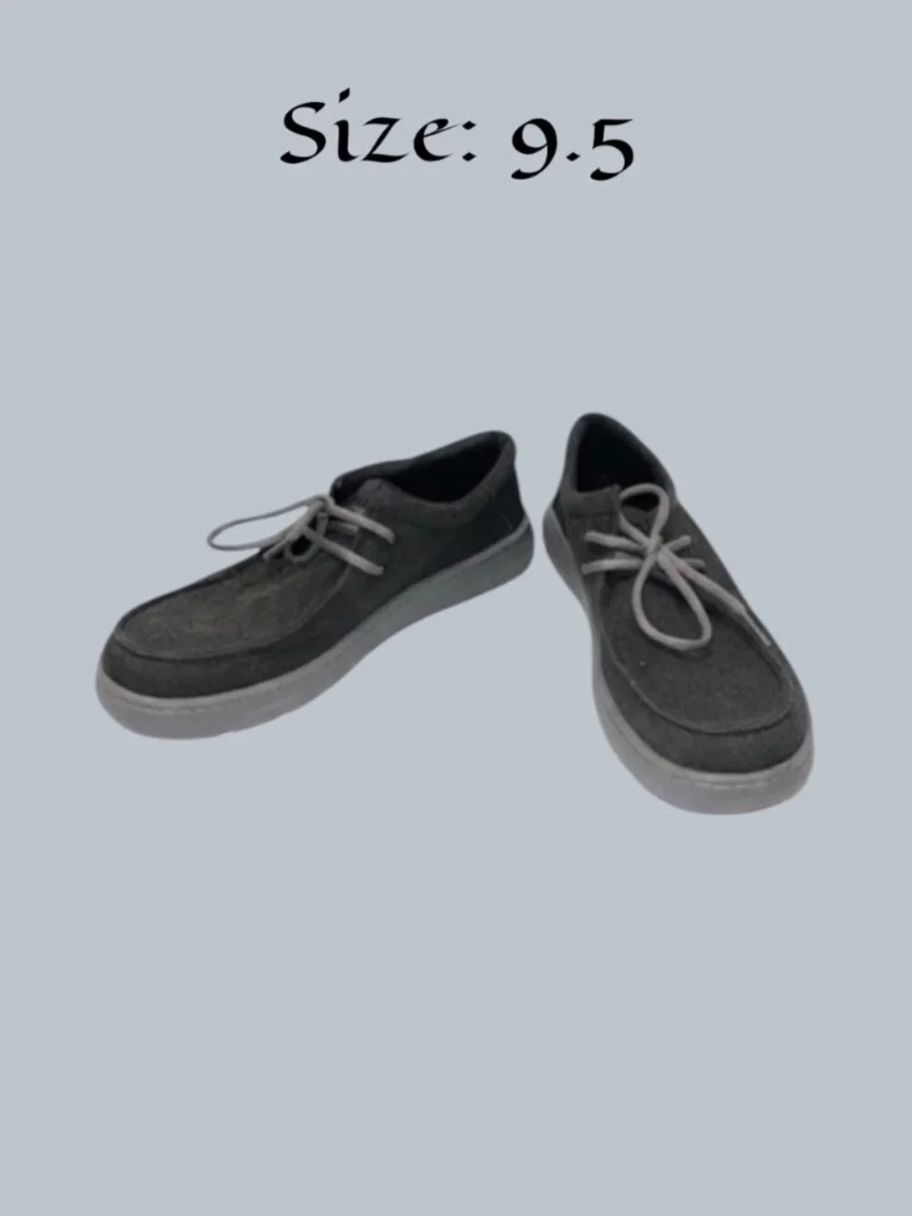 Ariat Canvas Stretch Hilo Charcoal Grey Shoes - Size 9.5